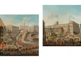 Rom, Treppe zum Kapitol bei Festlicher Parade by Paolo Anesi, oil on canvas, sold Sep 2022