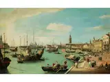 Blick auf Venedig von der Riva Degli Schiavoni by William James, oil on canvas, sold Dec 2021