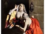 Caritas Romana by Jan Janssens, oil on canvas, sold Jun 2024