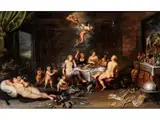 Die Fünf Sinne by Jan Brueghel d. J. und, oil on panel, offered Dec 2025