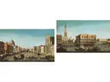Blick in den Canal-grande auf Canaregio mit Palazzo la Lezze und der Chiesa Degli Scalzi by Francesco Albotto, oil on canvas, sold Jun 2023