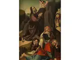 Jesus am Ölberg by Maître de Guebwiller, oil, sold Sep 2022