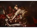 Judith und Holofernes by Giovanni Francesco Guerrieri, oil on canvas, offered Jul 2018