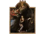 Die Heilige Maria Magdalena im Gebet Vernimmt Himmlische Musik by Jan van Dalen, oil on canvas, sold Sep 2018