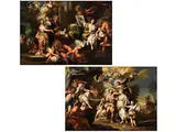 Allegorie der Liebe by Sebastiano Conca, oil on canvas, sold Dec 2023