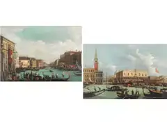 Der Bucintoro des Dogen vor dem Dogenpalast by Giuseppe Bernardino Bison, oil on canvas, sold Jun 2026