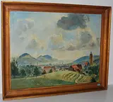 St. Gallen von der Kesselhalde by Theo Glinz, oil, sold Sep 2015