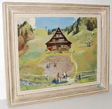 Toggenburger Haus by Theo Glinz, oil, sold Sep 2015