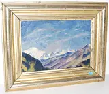 Tödi", 1930 by Heinrich Herzig, oil on board, sold Sep 2015