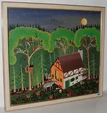 Die Bremer Stadtmusikanten, 1969 by Erich Staub, oil on canvas, sold Sep 2015