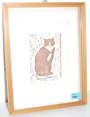 Beni by Max Geiser, woodcut, sold Sep 2015
