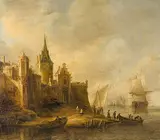 Hafenansicht by Jan Abrahamsz Beerstraaten, 1656, oil on panel, sold Jun 2015