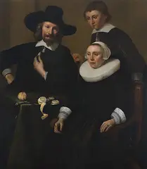 Familienportrait mit Stilleben by Pieter Dubordieu, 1637, oil on canvas, sold Jun 2015