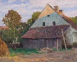 Bauernhof by Alfred Zoff, oil on canvas, sold Jun 2015