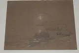 Küstenpartie bei Nizza by Ulrich, Johann Jakob Ii., pencil, sold Jun 2015