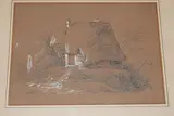 Strohhütte in der Normandie by Ulrich, Johann Jakob Ii., pencil, sold Jun 2015