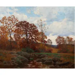 Untitled by William Merritt Post, oil on canvas, sold Feb 2024