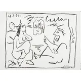 Le Dejeuner sur l'Herbe by Pablo Picasso, 1962, lithograph, sold Feb 2024