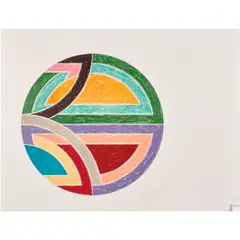 Sinjerli Variation I by Frank Stella, 1978, lithograph in colors, sold Feb 2024
