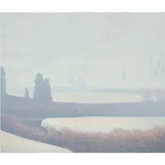 Untitled (Landscape) by Russell Chatham, 1990, lithograph, sold Feb 2024