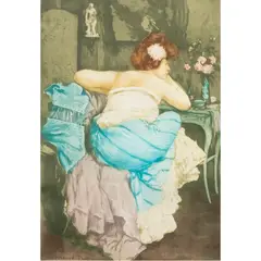 Untitled by Manuel Robbe, aquatint, sold Feb 2024