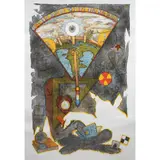 Three Mile Island/Three Years Later by William T. Wiley, 1983, lithograph in colors, sold Feb 2024