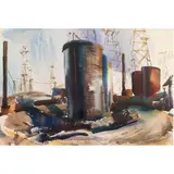 Playa de Rey by Barse Miller, 1939, watercolor, sold Feb 2024