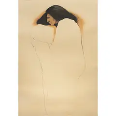 Sisters by Frank Howell, 1985, lithograph, sold Feb 2024