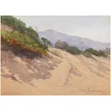 Path Along the Beach by Chris Jorgensen, watercolor, sold Feb 2024