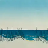 Untitled by Sabra Field, woodcut, sold Feb 2024