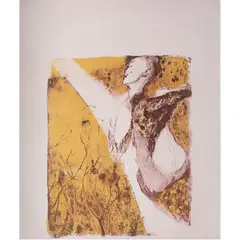 Untitled by Kai Althoff, lithograph in colors, sold Feb 2024