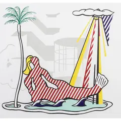 Mermaid by Roy Lichtenstein, 1978, lithograph in colors, sold Feb 2024