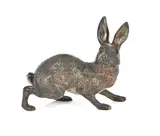 Untitled by Franz Xavier Bergmann, bronze model of a hare, sold Mar 2026