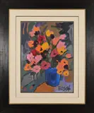 Still Life with Flowers by Cornelius Bosch, oil on paper, sold May 2026