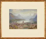 Swiss Landscape by J.W Oddie, watercolour on paper, sold May 2026