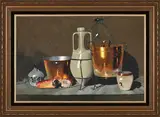 Still Life with Copper Vessels by Hennie Griesel, oil on canvas mounted on board, sold May 2026