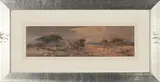 Bushveld Landscape with Termite Mound by Otto Klar, oil on board, sold May 2026