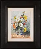Still Life with Daisies by Phillip Britz, oil on board, sold May 2026