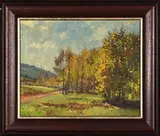 Autumnal Landscape by Piet van Heerden, oil on canvas, sold May 2026