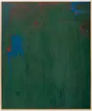 Abstract Composition in Hunter Green by Robert O'Meara, Oil on Canvas, sold May 2025