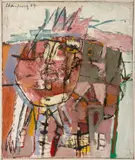 The King by Jules Chin A Foeng, 1969, Oil on Canvas, sold Jun 2025