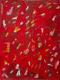 Abstract Composition by Elfi Schuselka, Mixed Media on Paper, sold Jun 2025