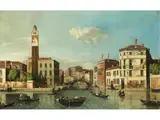 Die Mündung des Cannaregio in den Canal Grande by William James, oil on canvas, sold Sep 2023