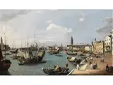 Blick auf Venedig von der Riva Degli Schiavoni by William James, oil on canvas, sold Mar 2025