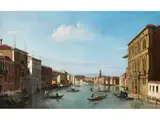 Venedigvedute – Blick vom Palazzo Vendramin Calergi bis hin zur Kirche san Geremia by William James, oil on canvas, sold Dec 2025