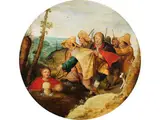 Der Sturz der Blinden by Pieter Brueghel d. J., oil on panel, offered Mar 2025