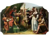 Der Grossmut des Scipio by Francesco Fontebasso, oil on canvas, sold Dec 2023