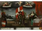 Allegorie auf die Schweiz by Albrecht I. Kauw, 1621 Sraßburg – 1681 Bern, oil on panel, sold Dec 2018