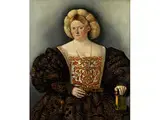 Dame mit Buch by Bernardino Licinio, oil on canvas, offered Dec 2016