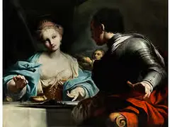 Gastmahl von Antonius und Kleopatra by Antonio Gionima, oil on canvas, offered Dec 2016